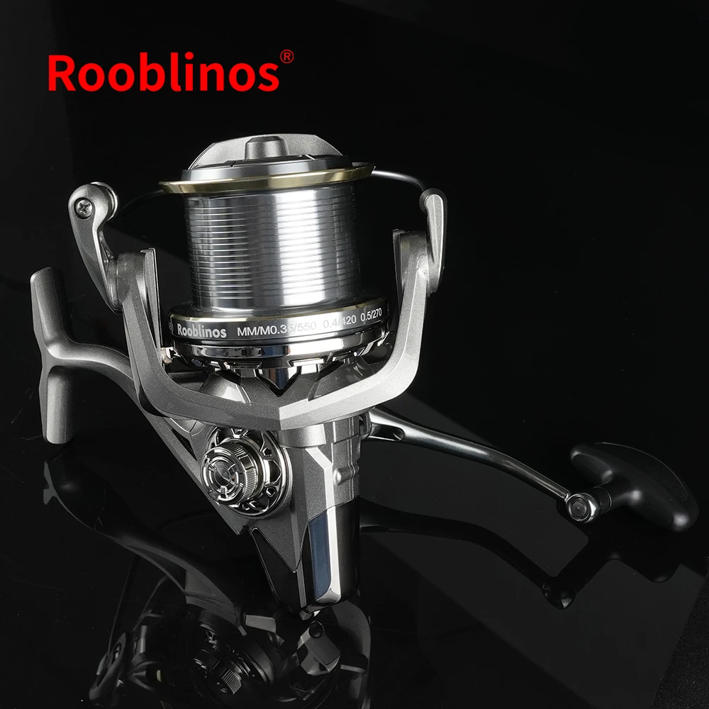 Carrete de pesca grande ROOBLINOS NGK, carrete giratorio de arrastre máximo de 20KG, potente carrete de pesca de carpa de agua dulce y salada - imagen 2