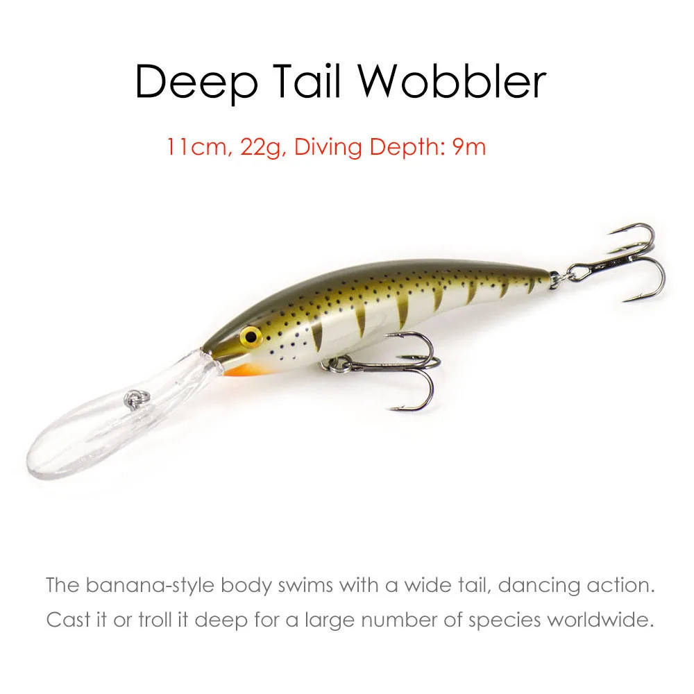 Crankbaits flotantes Countbass 110 mm 4-21/64" 22 g 25/32 oz. Buceo 9m 30' cola profunda Wobbler La Peche Au Leurre Señuelos de pesca - imagen 3