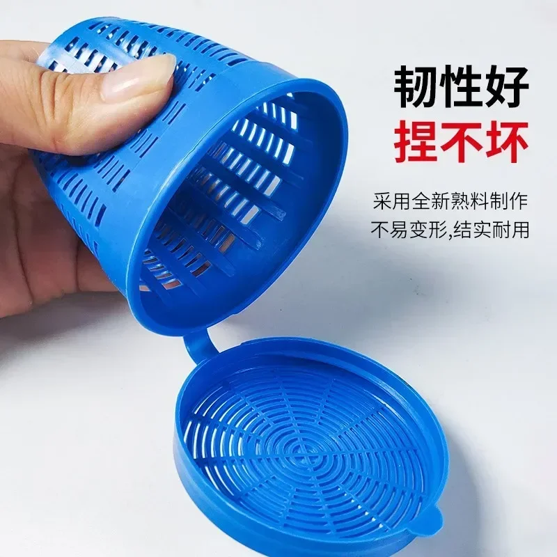 Alimentador de pesca de plástico luminoso, jaula trampa para cebo, cesta para atraer peces, camarones, gusanos de tierra, aparejos, herramienta para carpa - imagen 2