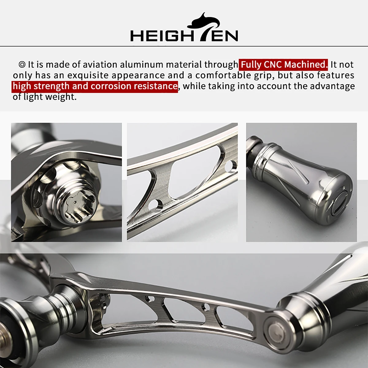 Aumentar los brazos basculantes dobles del carrete giratorio: espaciado entre ejes de 98 mm, perilla de 20 mm de diámetro |     Se adapta a piezas Mod de carrete Daiwa y Shimano - imagen 5