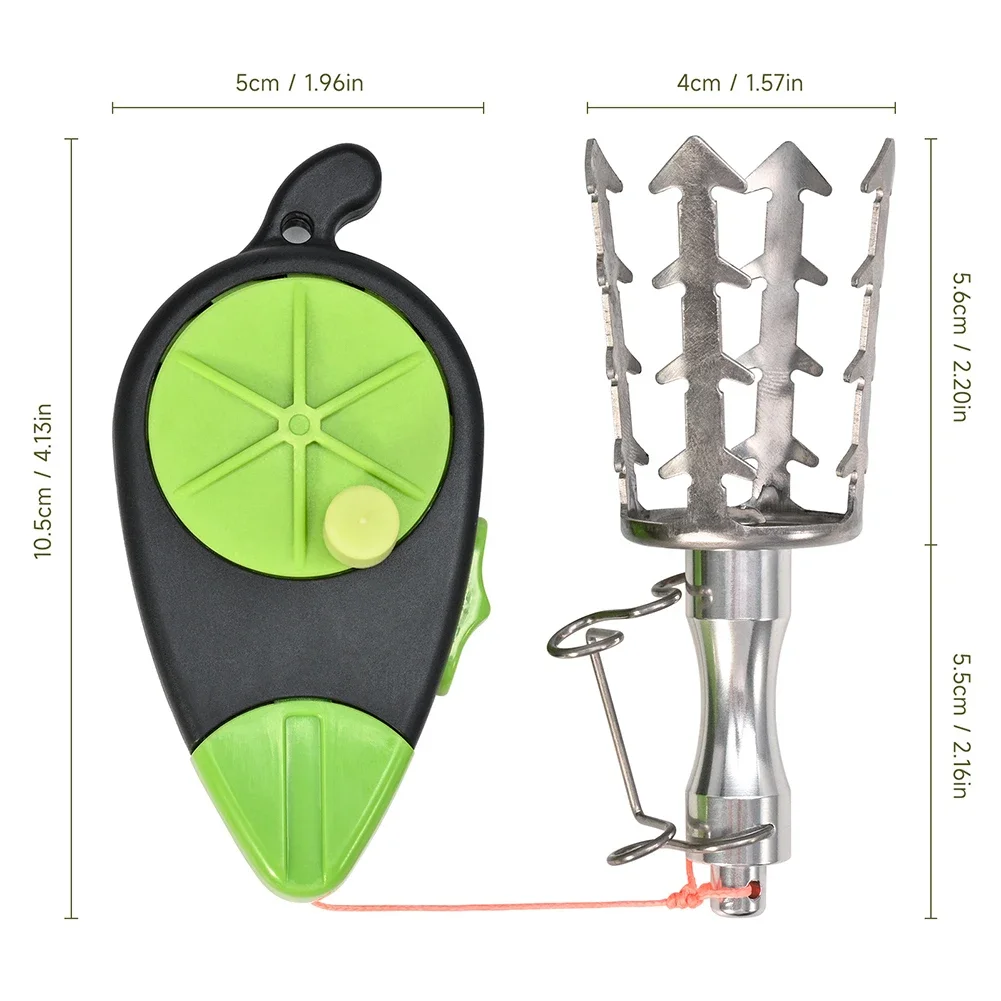 Dispositivo de recuperación de enganches de cebo de pesca con gancho de acero inoxidable y cuerda de PE para uso en pesca en orilla y barco - imagen 2