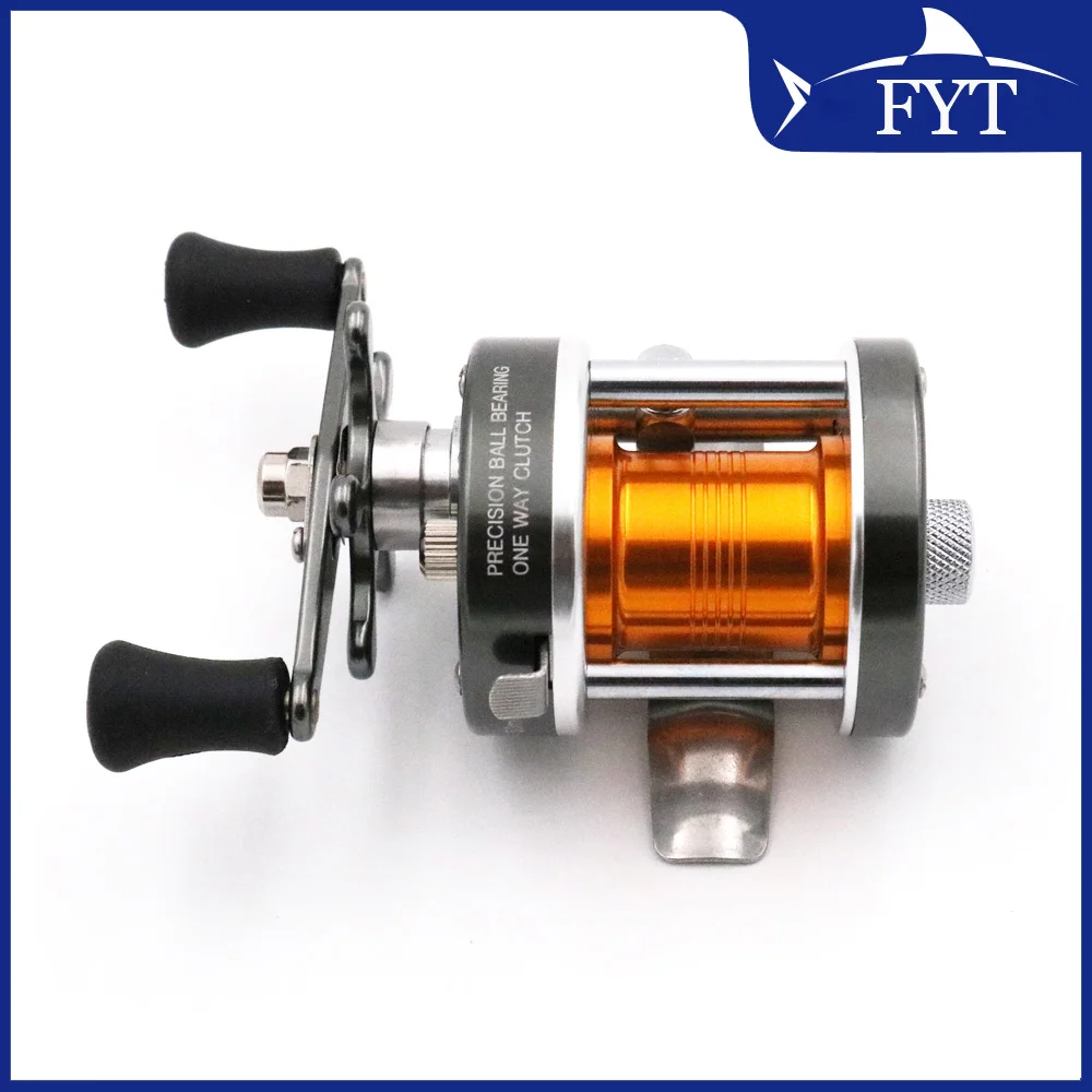FYT BL25L Carrete Baitcasting Tambor Fundido Agua Salada Mano Derecha