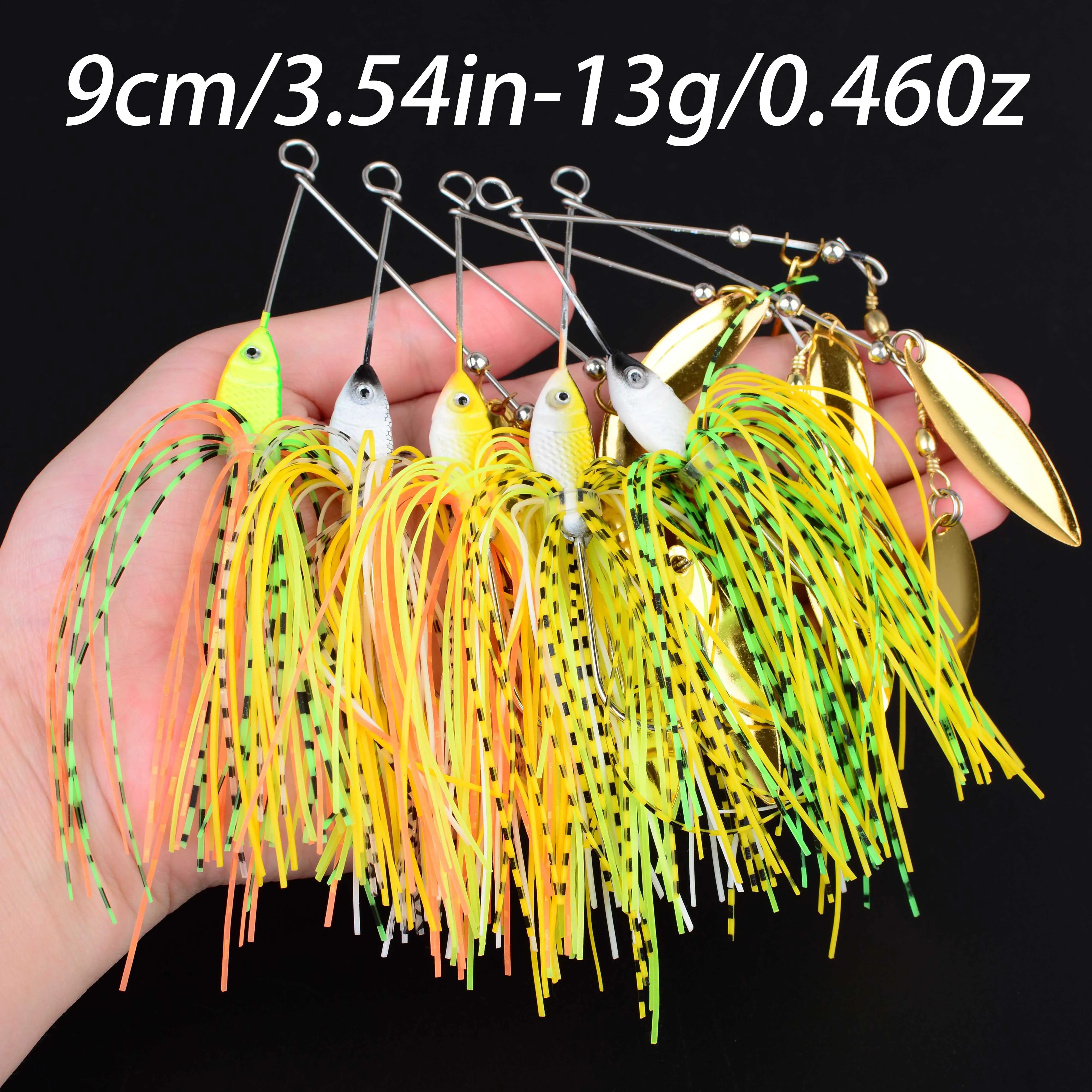 10 Uds cebo giratorio Bass Jig Chatter cebo señuelo de pesca Chatterbait Kit de pesca Wobblers para aparejos de pesca de lubina - imagen 2