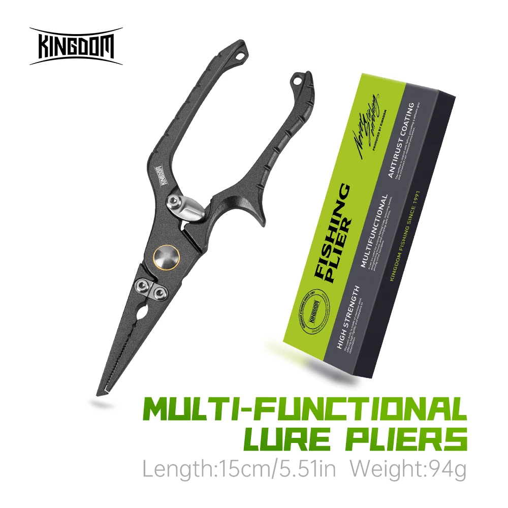 Alicates Kingdom multifunción – Acero inoxidable extractor anzuelos 15cm