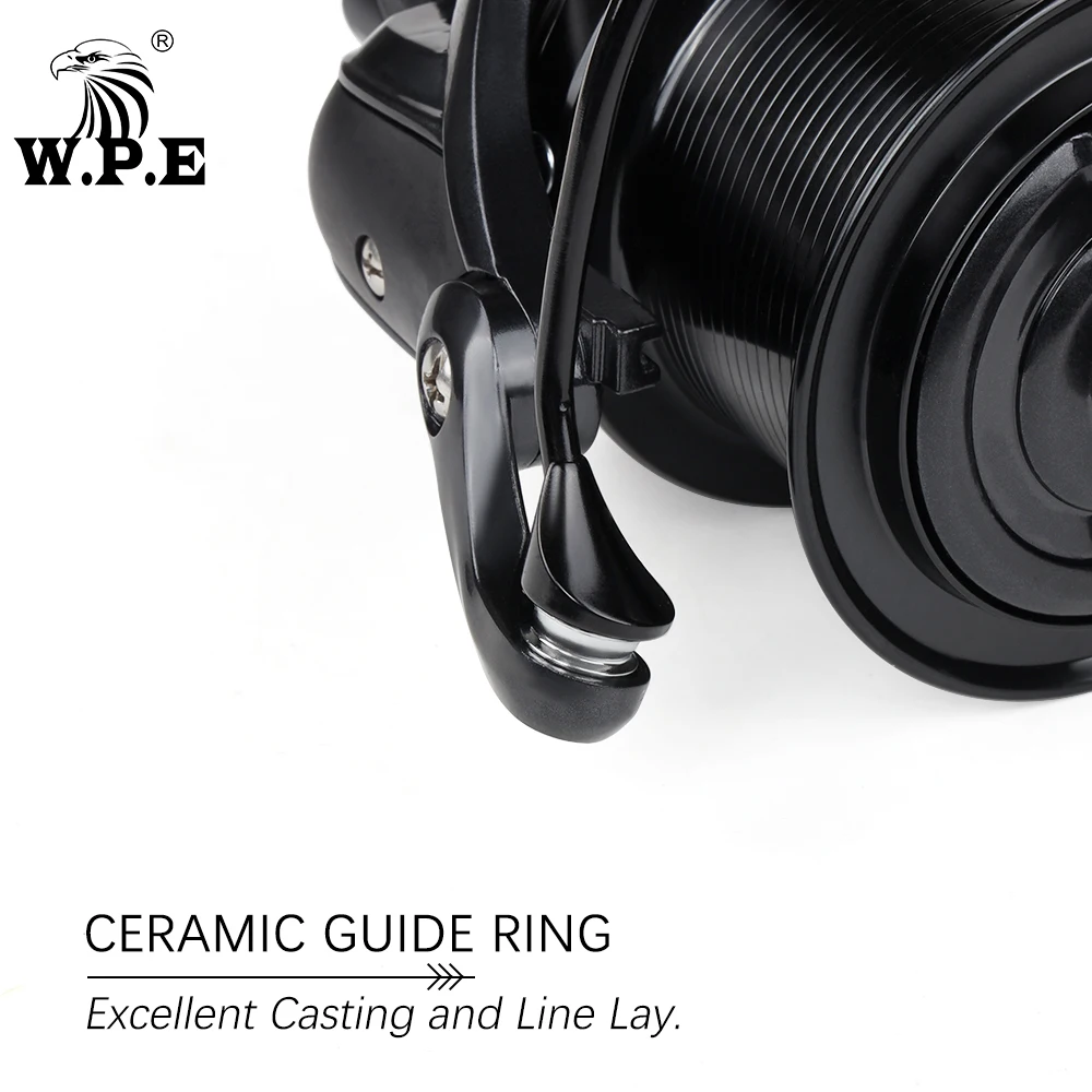 W.P.E Revolt-carrete de Pesca giratorio, aparejos de Pesca de carpa, relación de engranaje 8500: 1, 7 + 1 rodamientos de bolas, 9000, 4,6 - imagen 5