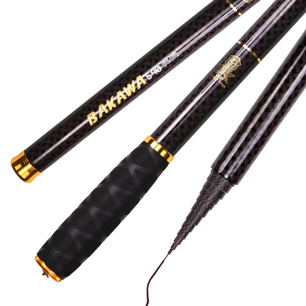 JOSBY-caña de pescar de fibra de carbono 100%, ultraligera, para carpa, telescópica, dura, portátil, para Pesca de agua dulce de viaje, 3,6 M-7,2 M - imagen 3