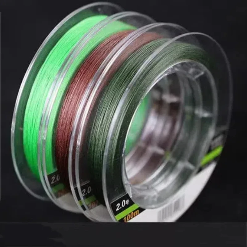 Línea de pesca de alambre PE de 30m y 100m, núcleo de carbono, 8 hilos trenzados, antienredos, línea principal de fuerte tracción, línea secundaria ultrafina - imagen 4