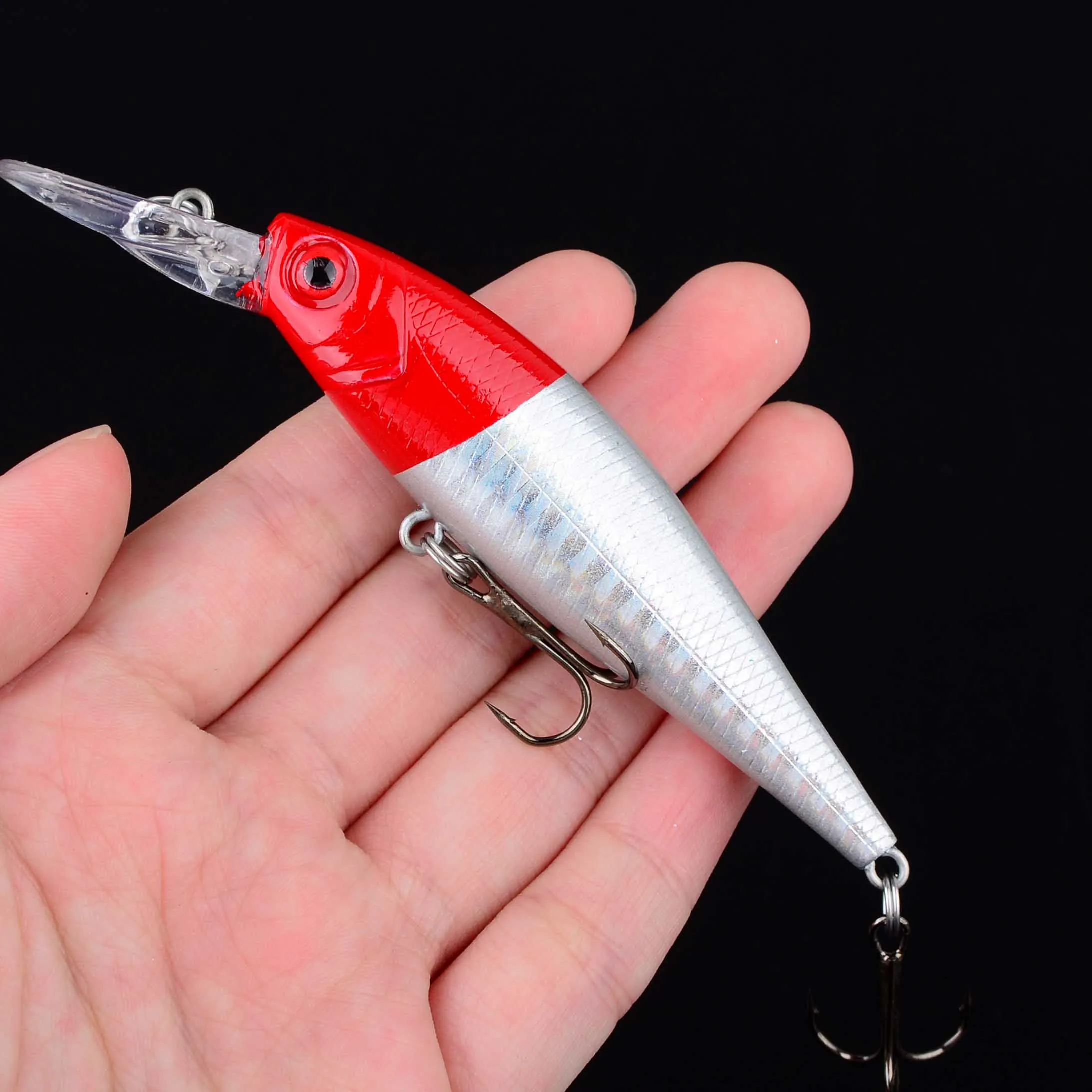 Señuelo de Pesca Minnow, cebo duro Crankbait, Wobblers, Lucio Artificial, carpa, Swimbait, Pesca para Lucio, trucha, 1 ud. - imagen 4