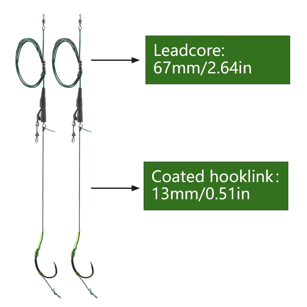 Montura Leadcore para Method Feeder anzuelo boilie afilado - imagen 2
