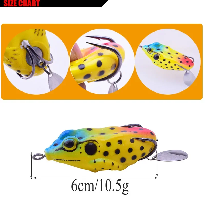 Cebos blandos realistas, 8cm, 10,5g, señuelos de Inteligencia de rana de salto pequeño, cebo de silicona para basura, Wobblers, aparejos de pesca Crankbait, 1 ud. - imagen 2