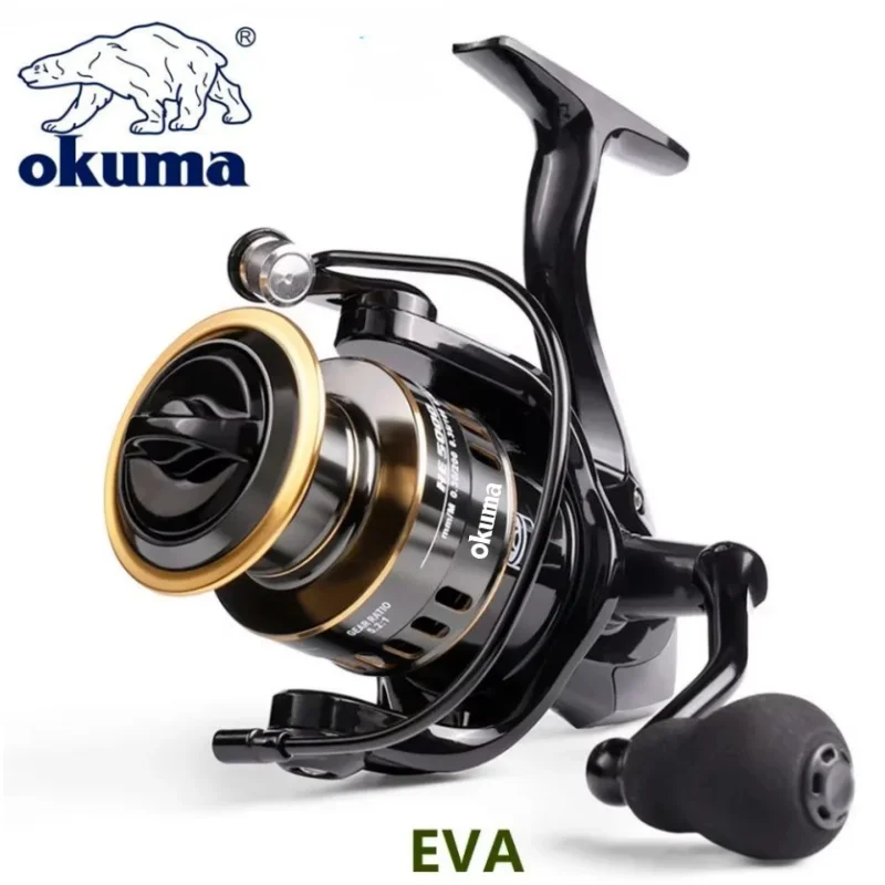 OKUMA Carrete de Pesca 5.2:1 Empuñadura Bolas Copa Metal Arrastre 12 KG - imagen 4