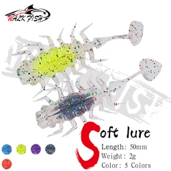 Vinilo Walk Fish 5 cm – Cola T flotante con láser para trucha y lubina