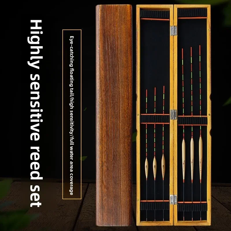 Set Caña Pescar Paulownia Box – Flotadores Alta Sensibilidad - imagen 5
