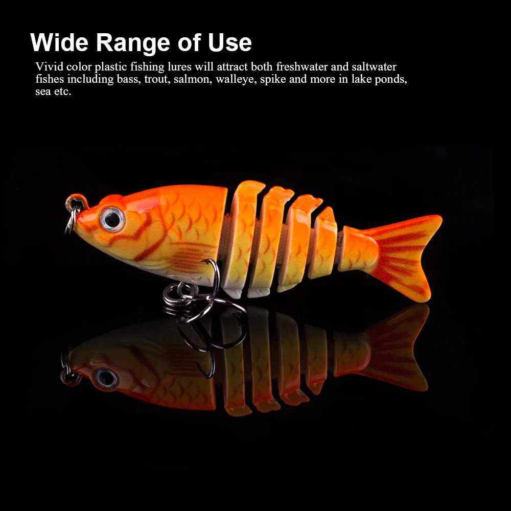 Mini señuelo de pesca Artificial con múltiples articulaciones, 6cm/4,7g, Wobbler, Swimbait, Crankbaits realistas, cebo duro, herramientas de pesca - imagen 2