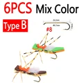 6pcs Mix Col Type B