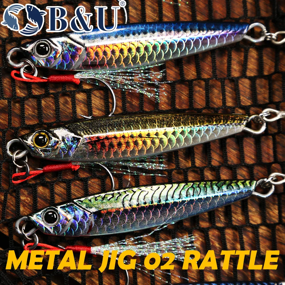 B&U Jig Sonajero Metálico – Señuelo de lance largo para mar - imagen 5