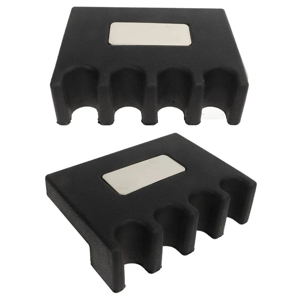 Soporte portatacos negro para mesa de billar – 4 orificios con goma - imagen 5