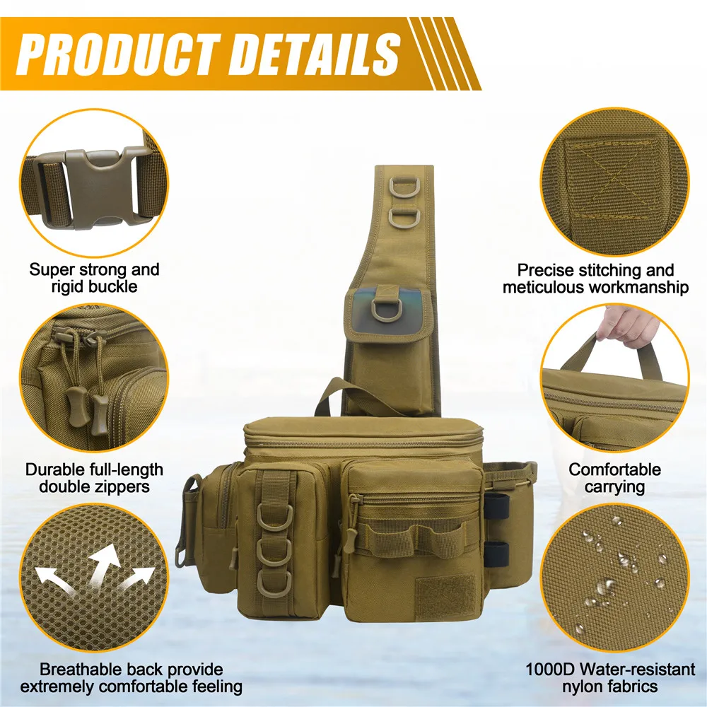 Experimente la máxima comodidad y durabilidad con nuestra bolsa de nylon resistente al agua 1000D