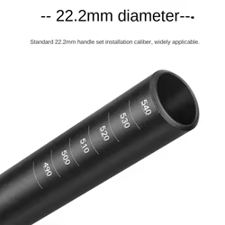 MEROCA Manillar MTB de Aluminio – Recto y Elevado para Montaña