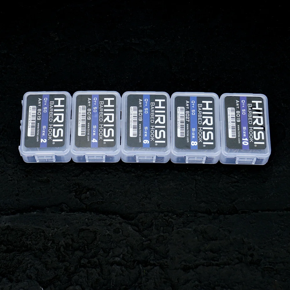 50 Uds. Anzuelos de pesca carpa, garra con púas, revestimiento PTFE, ojos acero inoxidable alto carbono 8019 - imagen 3