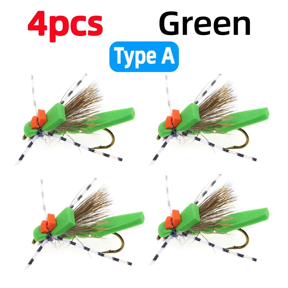 4pcs Green Type A