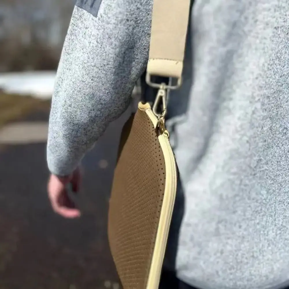 Funda de neopreno para raqueta Pickleball, correa de un solo hombro, soporte con cremallera, cubiertas de paleta Pickleball, cubierta antipolvo, diseño con cremallera - imagen 3