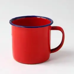 Tazas esmaltadas retro para camping – Resistentes y ligeras