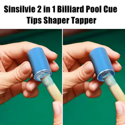 Puntas para tacos de billar 2 en 1, moldeador de puntas para tacos de billar, herramienta de mantenimiento para restauración de cabeza de Club, accesorios de billar