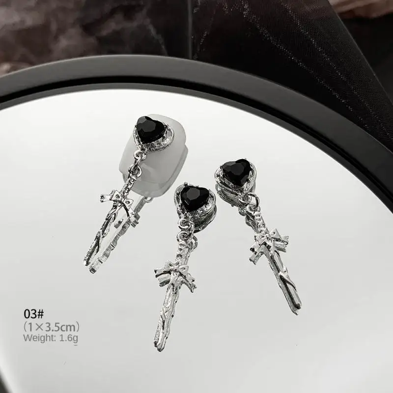 Joyería para uñas de aleación de 1/2/4 piezas, no es fácil de romper, joyería de aleación, Spider Punk, Health & Beauty, Spider Nai, materiales de alta calidad - imagen 3