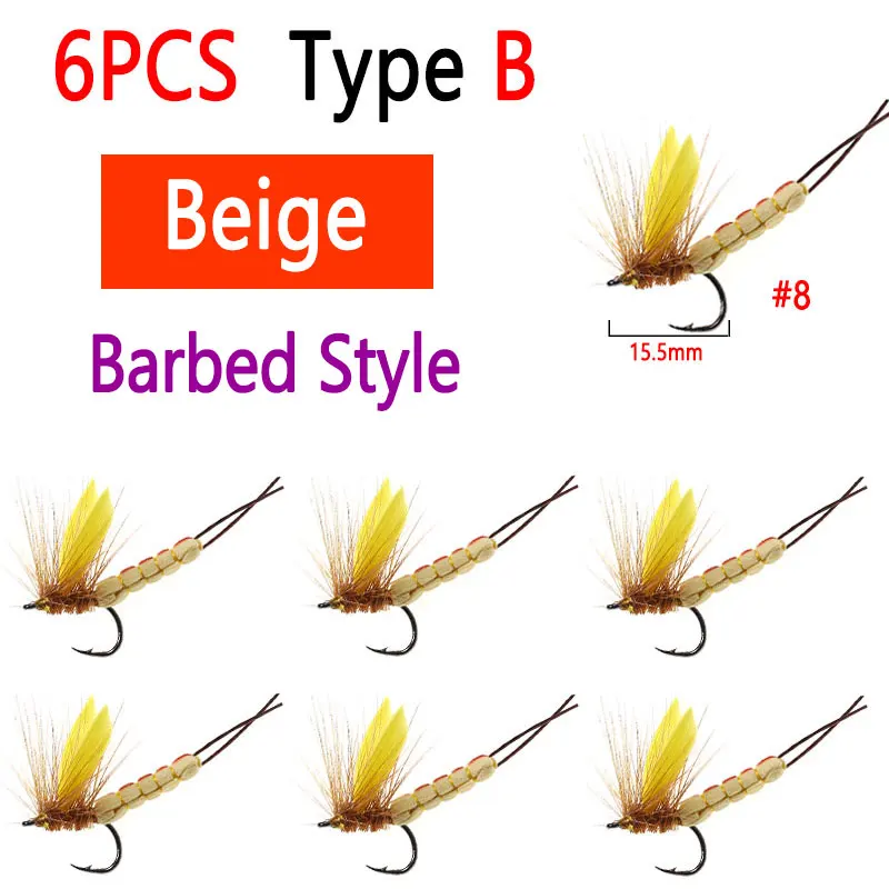6pcs TypeB Beige