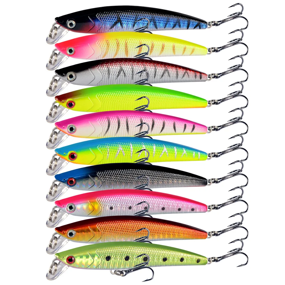 Señuelo de pesca de pececillos, cebo duro que se hunde, 90mm /8g, Artificial, Wobblers, natación, carpa, aparejos de pesca, 1 piezas - imagen 3