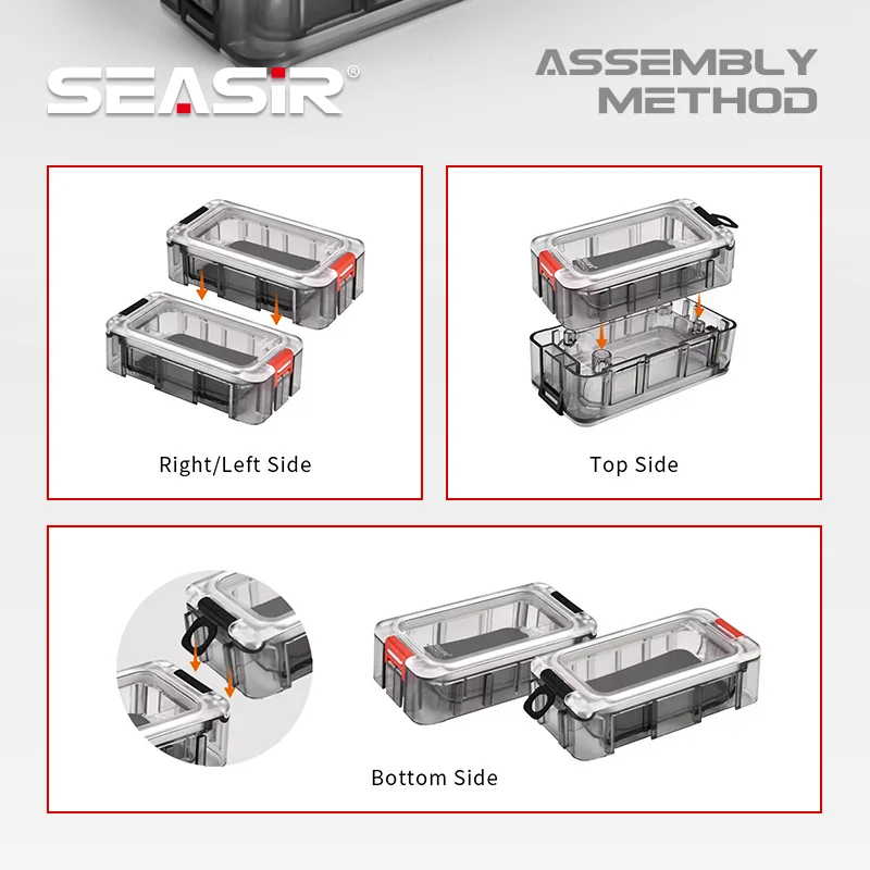 SEASIR Caja Mágica de aparejos de pesca, Caja multifuncional con sello de goma luminoso, noctilucente, accesorios de pesca - imagen 5