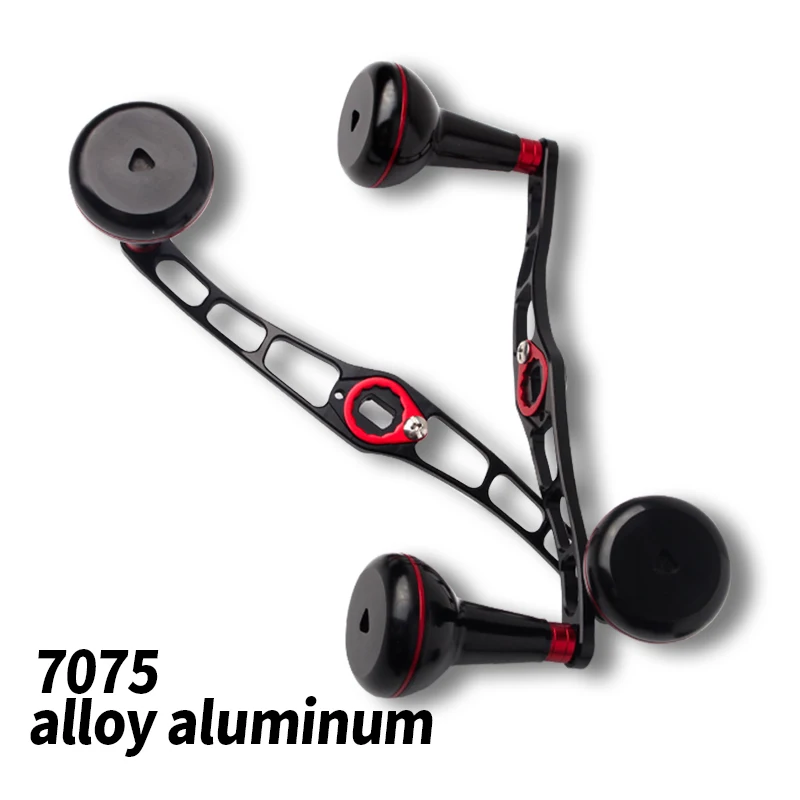 Ruke-mango de carrete de pesca, aleación de aluminio 7075, traje Materail D/S/A, longitud completa, 140130mm, 42,3 g/unidad, agujero 8x5/7x4mm, accesorio DIY, 1 ud. - imagen 5