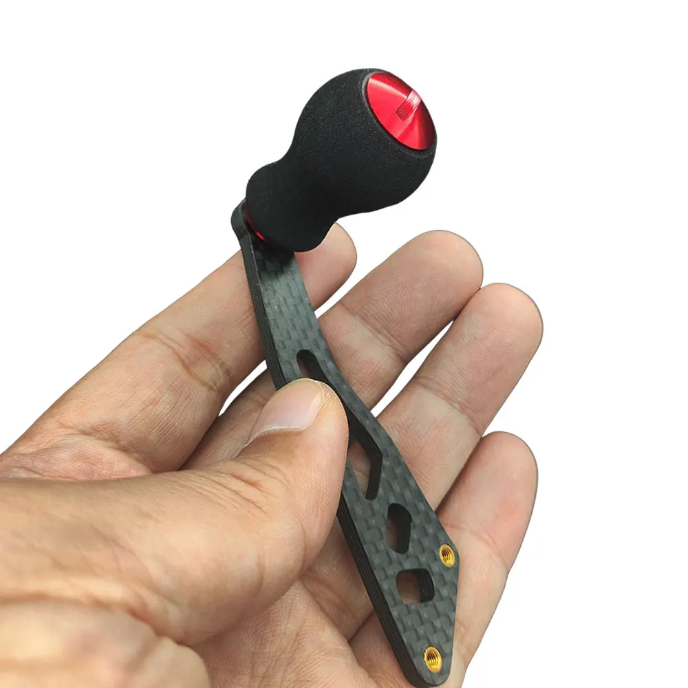 Carrete de pesca ligero de 14g, mango de fibra de carbono, perilla EVA, mango de repuesto para carrete de pesca DAIWA, repuestos - imagen 4