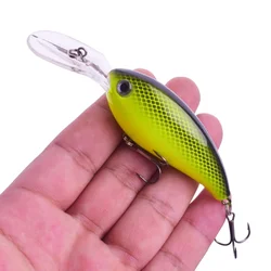 Señuelo de Pesca Wobbler con manivela, 10cm, 14g, labios largos, cebo duro, Señuelos de Pesca de buceo, aparejos de Pesca de carpa, 1 ud.