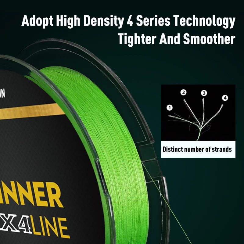 LEYDUN-sedal de pesca Micro más fino, 300m, 4 hebras trenzadas de PE, monofilamento japonés, juego de sedal de pesca con mosca de carpa - imagen 3