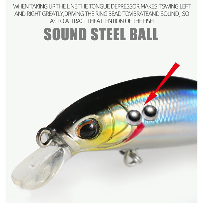Señuelo Minnow Flotante Jerkbait – Lubina y Lucio - imagen 3