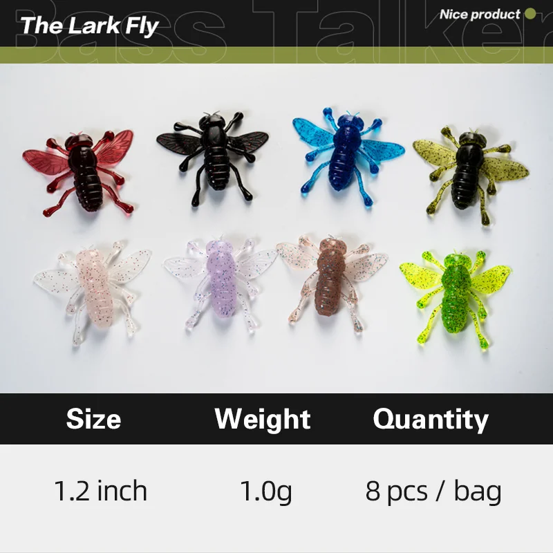 Señuelo de lubina luciérnaga de 2022 pulgadas, 8 piezas, cebo blando, cebo realista para Lucio, trucha, novedad de 1,2 - imagen 3