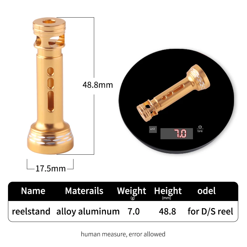 Ruke, 1 unidad, soporte para carrete de pesca, traje para carrete giratorio tipo Shima/Daiw, longitud de 488,8mm, peso 7g, mango de carrete protector, carrete giratorio DIY - imagen 5