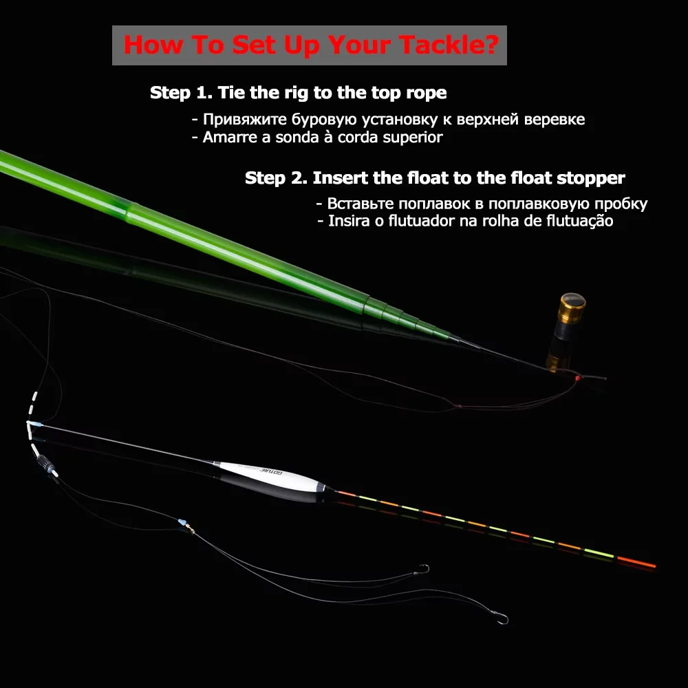 Goture-Juego flotante de corcho de pesca, línea principal de pesca, fuerte tracción, producto de anzuelo individual, flotador de pesca para captura de carpa - imagen 5