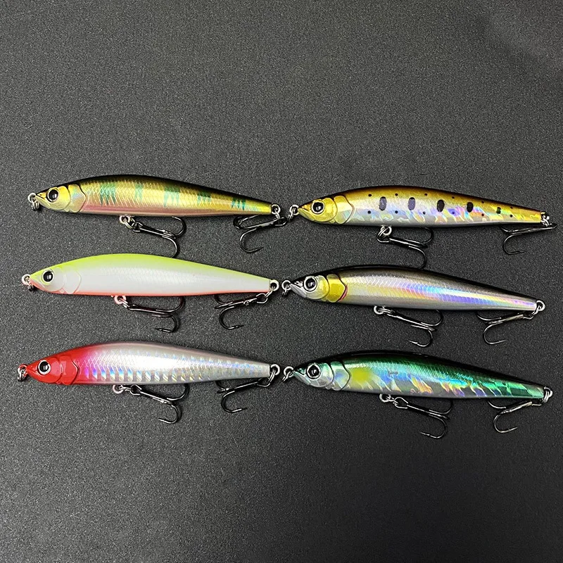 Testar-señuelo de Pesca Artificial, cebo de lápiz de hundimiento, Swimbait de fundición larga, Wobblers, Jerkbait para lubina, trucha, Lucio, 85mm, 16g - imagen 5
