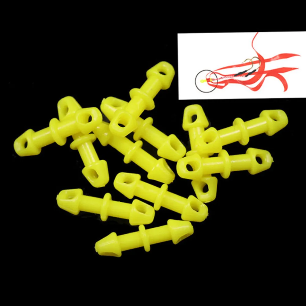 Juego de anzuelos de ayuda para plantilla de pesca, 50 Uds., toboganes de cobre, faldas de silicona para pargo de agua salada, accesorios para aparejos de pesca byICE - imagen 4