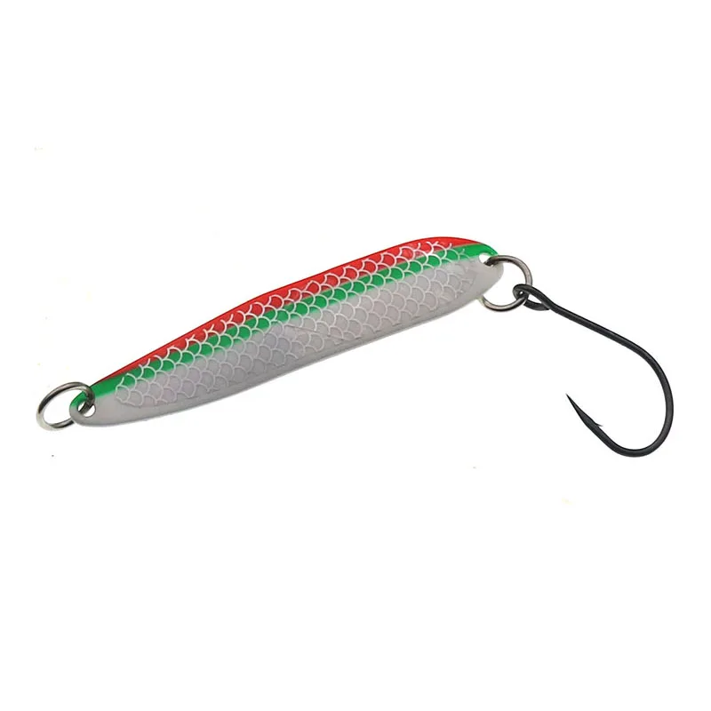 Cuchara de Metal luminosa, cebos duros de 13g, cebo giratorio, cucharas de pesca, señuelo con un solo gancho, Señuelos de Pesca Jigging - imagen 3