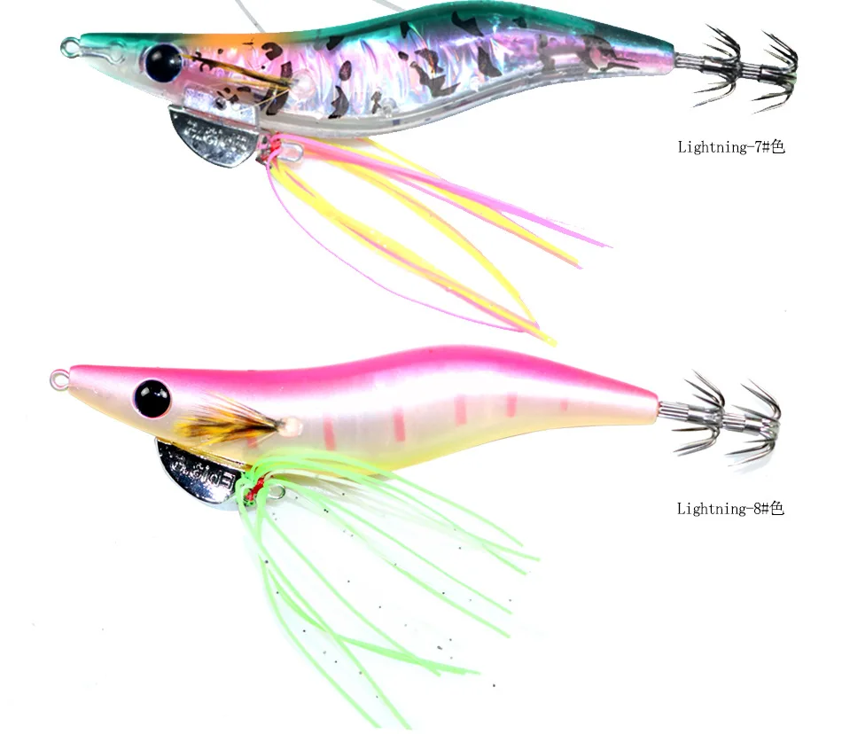 Lightning 7 号 Diseño de señuelos de pesca vibrantes y llamativos