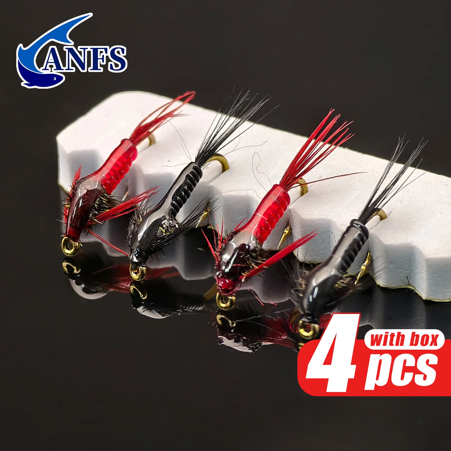 ANFS Ninfa Cola de Faisán para Trucha – Pesca con Mosca - imagen 3