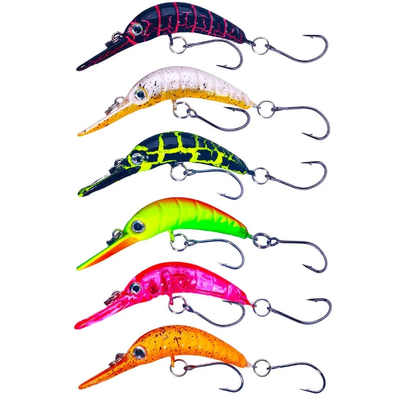 Señuelo Micro Mino flotador de lengua larga, Mini Milo Micro Milo, barra blanca de agua dulce, señuelo falso fuerte y duradero - imagen 5