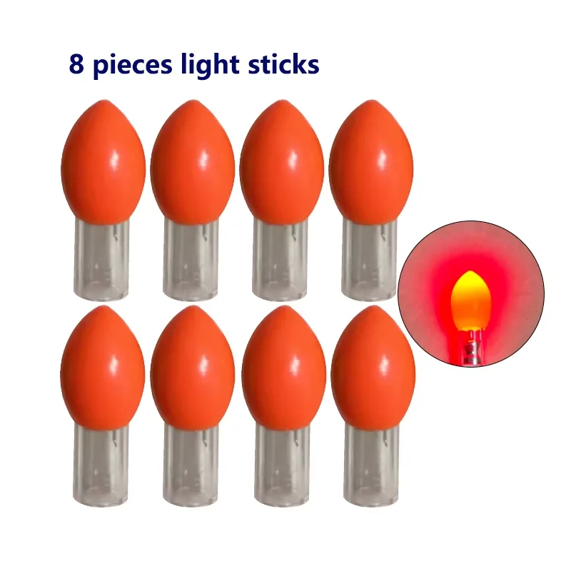 Barra luminosa de luz electrónica, barra luminosa para pesca en el océano, accesorios de pesca sin batería, 8 Uds. - imagen 2