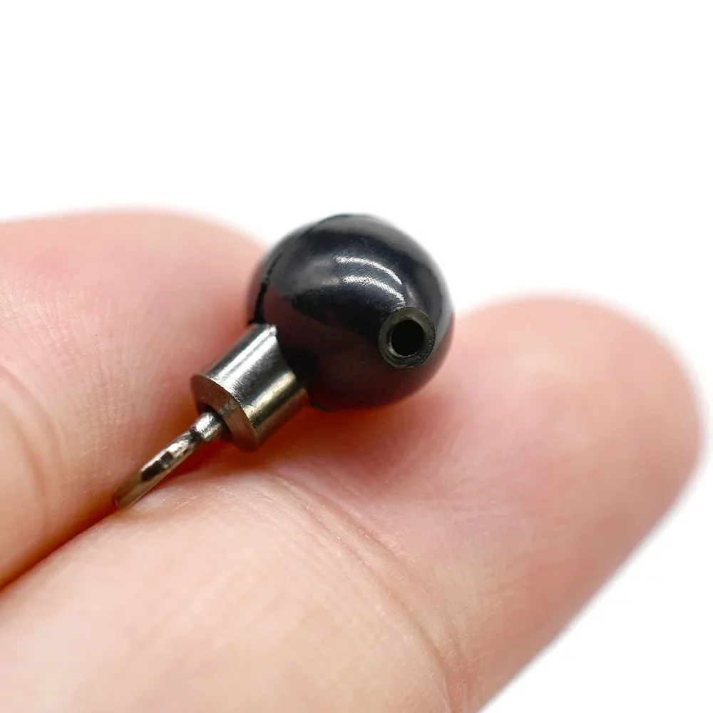 MNFT 10 Uds. De cuentas de aparejo giratorio de polea, color negro, para pesca de carpa marina, Clip de cebo, aparejos de pesca, accesorios - imagen 5