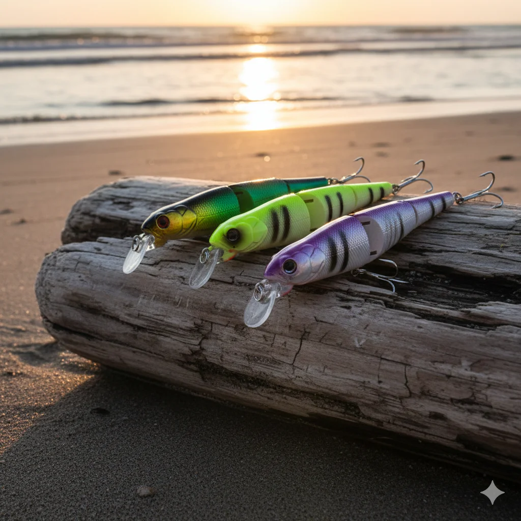 5 Piezas de Señuelos de Pesca Duros de 12.5 cm, Multisección, para Lubina, Crankbaits, Minnow, Swimbait, Cebo Artificial, Wobblers, Carpa, Aparejos de Pesca