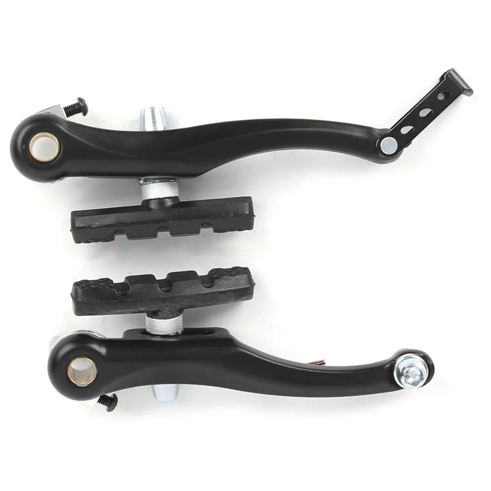 Juego de frenos en V de aleación de aluminio duradero, juego de frenos de bicicleta negro fácil de instalar, color negro para bicicletas de montaña y de carretera - imagen 4